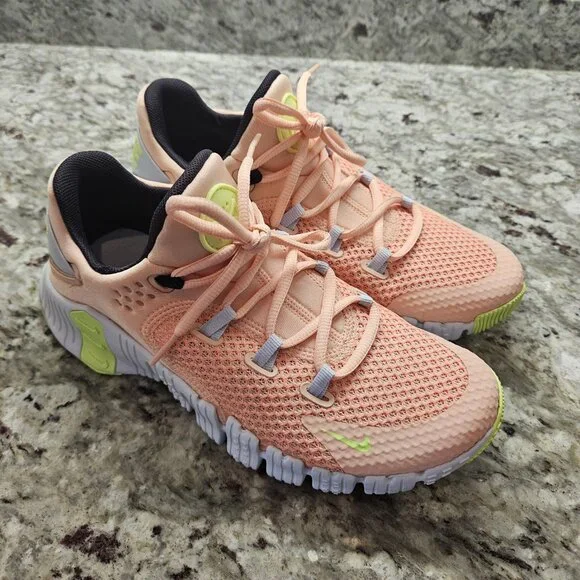 Nike Free Metcon 4 Arctic Orange Green Grey CZ0596-800 - Picture 4 of 6